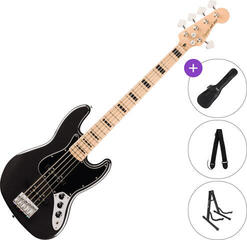 5-keelne basskitarr Fender Squier Affinity Series Active Jazz Bass V MN SET Black Metallic 5-keelne basskitarr