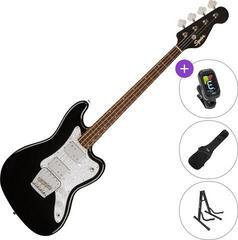 E-Bass Fender Squier Paranormal Rascal Bass HH SET Metallic Black E-Bass