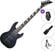 Jackson JS Series Concert Bass JS3VQ AH SET Transparent Black Sunburst 5-string Bassguitar