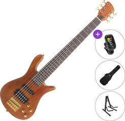 6-string Bassguitar SX SWB1/6 SET Natural 6-string Bassguitar