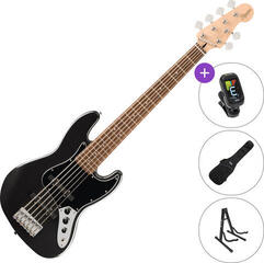 Basso 6 Corde Fender Squier Affinity Series Jazz Bass VI LRL SET Black Metallic Basso 6 Corde