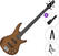 E-Bass Ibanez GSR180-LBF SET Transparent Light Brown Flat E-Bass