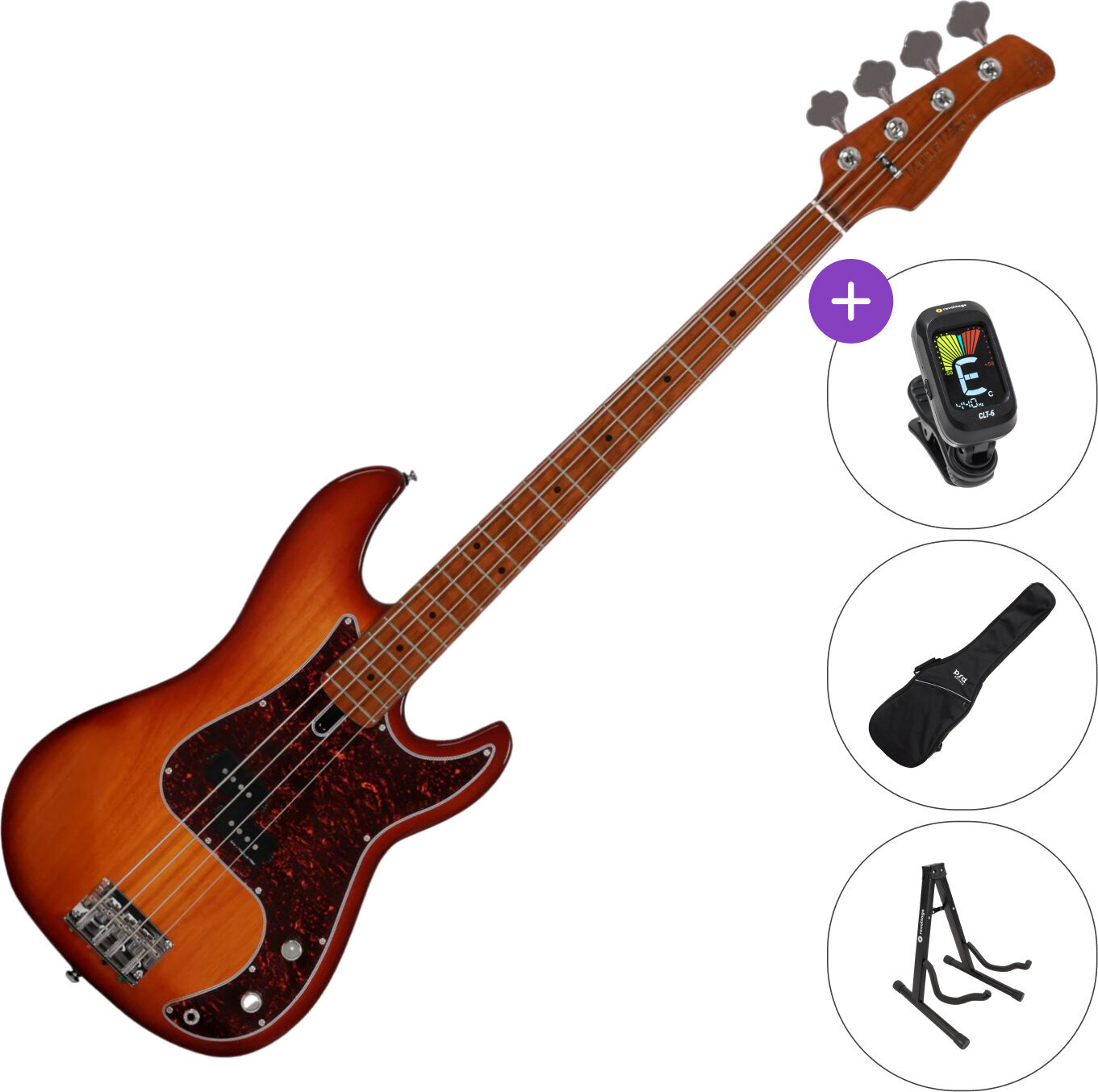 4-string Bassguitar Sire Marcus Miller P5 Alder-4 SET Tobacco Sunburst 4-string Bassguitar