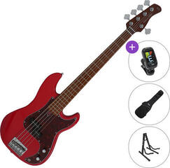 5-string Bassguitar Sire Marcus Miller P5 Alder-5 SET Red 5-string Bassguitar