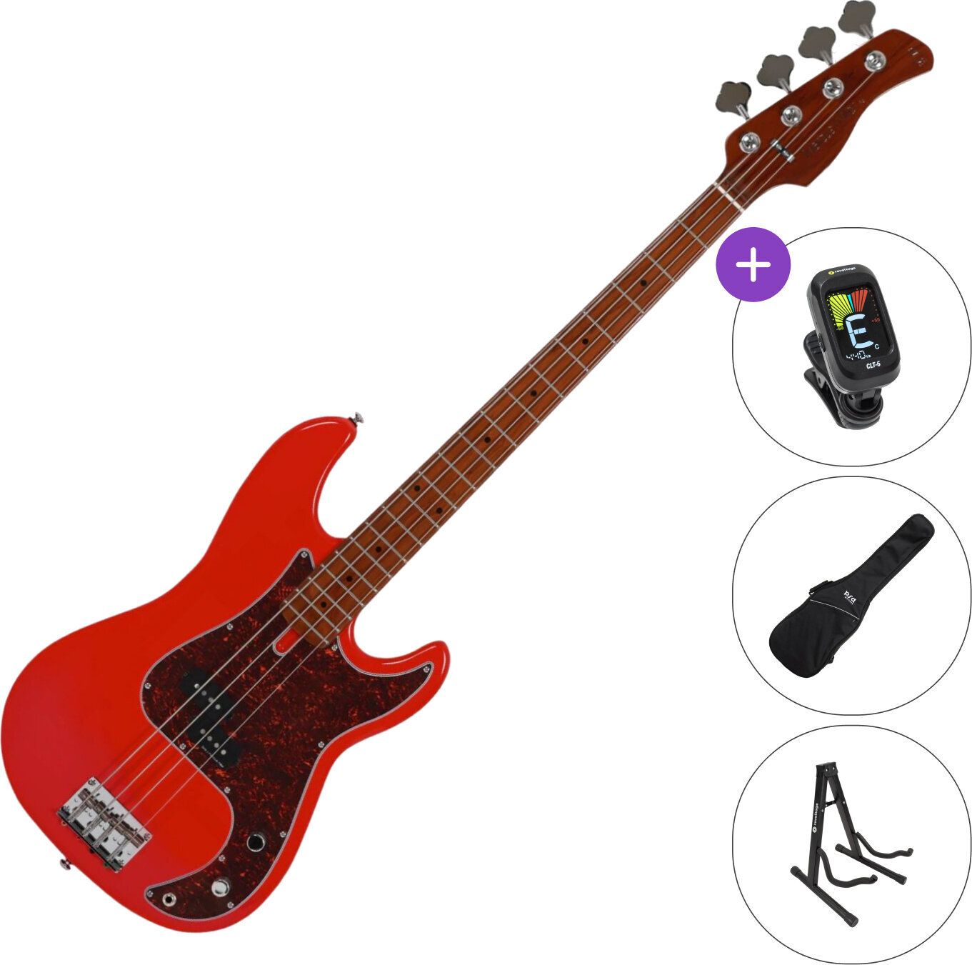 Električna bas gitara Sire Marcus Miller P5 Alder-4 SET Dakota Red Električna bas gitara
