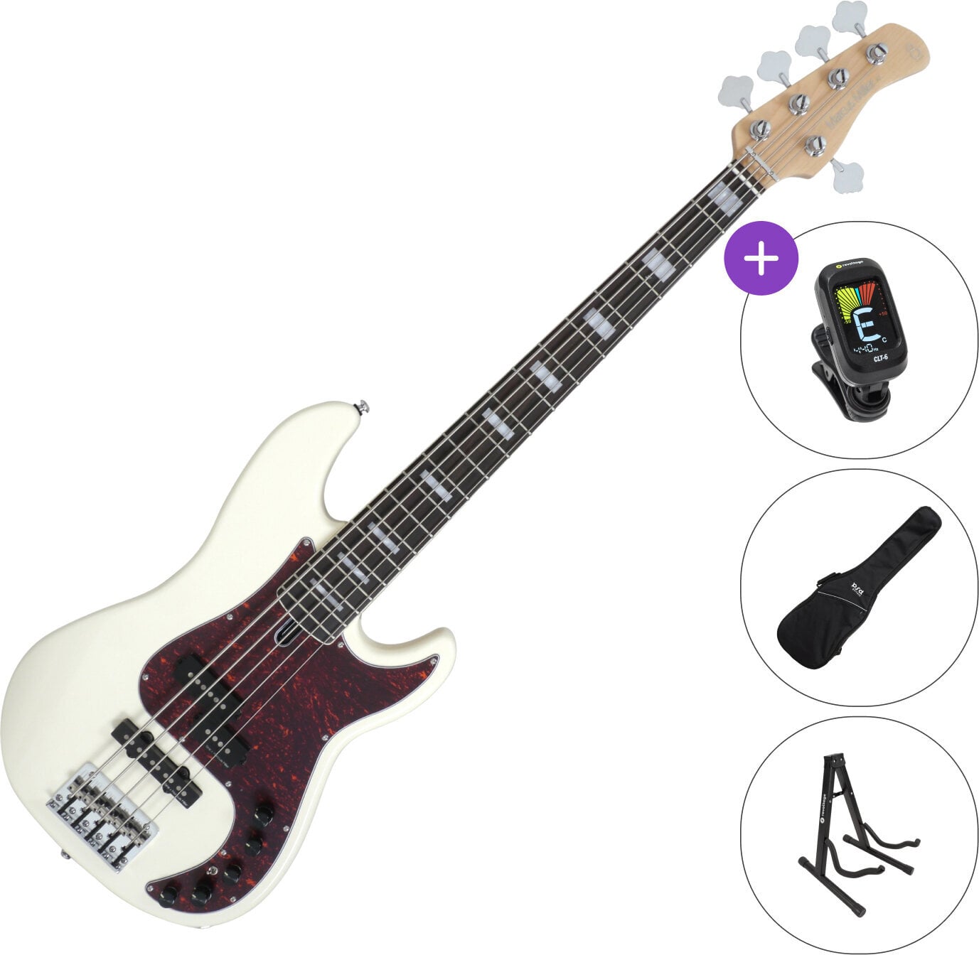 Bajo de 5 cuerdas Sire Marcus Miller P7 Alder-5 (2nd Gen) SET Antique White Bajo de 5 cuerdas