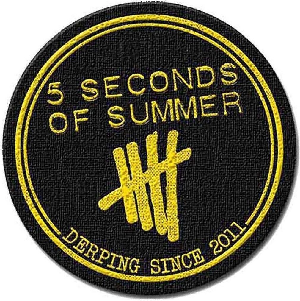 Toppa / Distintivo 5 Seconds Of Summer Derping Stamp Toppa da cucire
