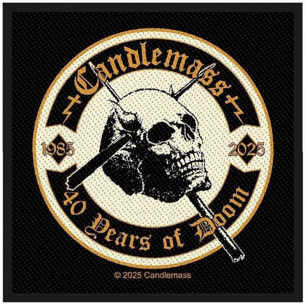 Plaaster / märk Candlemass 40 Years Of Doom Õmmeldav plaaster