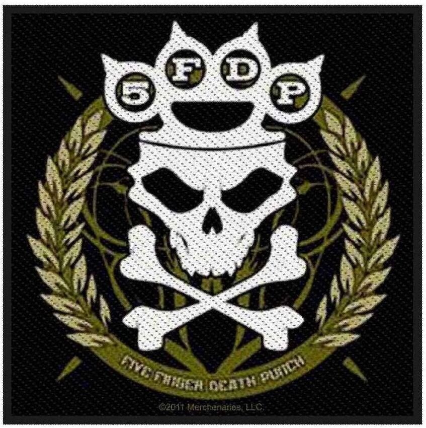 Patch / Jelvény Five Finger Death Punch Knuckles Crown Felvarrható tapasz
