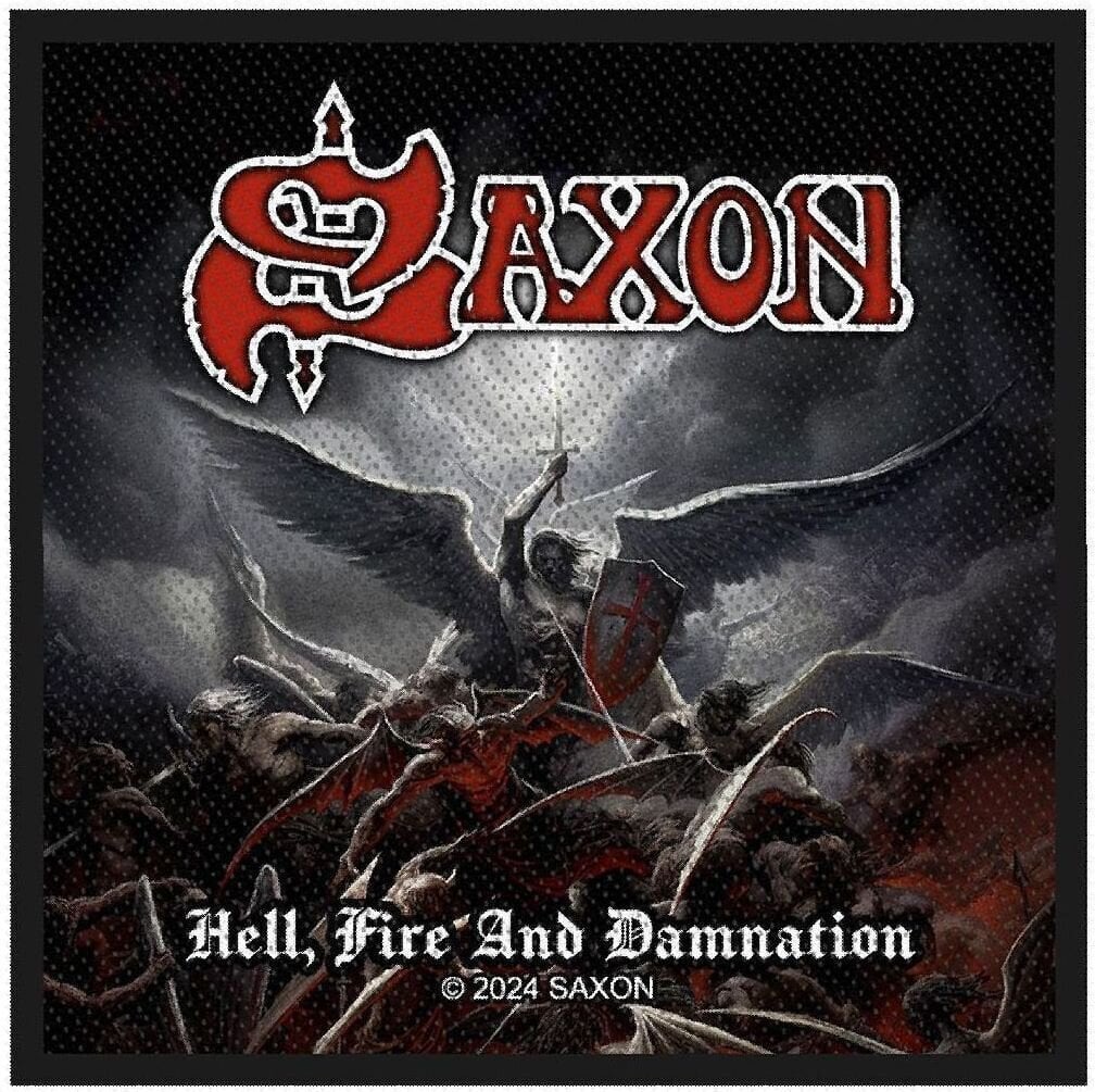 Petice / Insigna Saxon Hell, Fire And Damnation Petic cusut