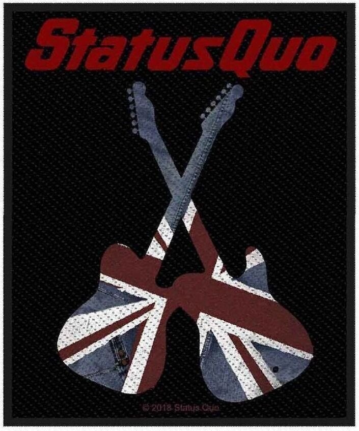 Aufnäher / Abzeichen Status Quo Guitars Aufnäher zum Aufnähen