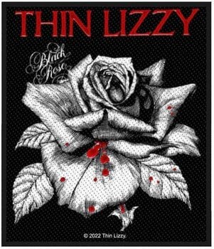 Закрпа / Значка Thin Lizzy Black Rose Закрпа за шивање - 1