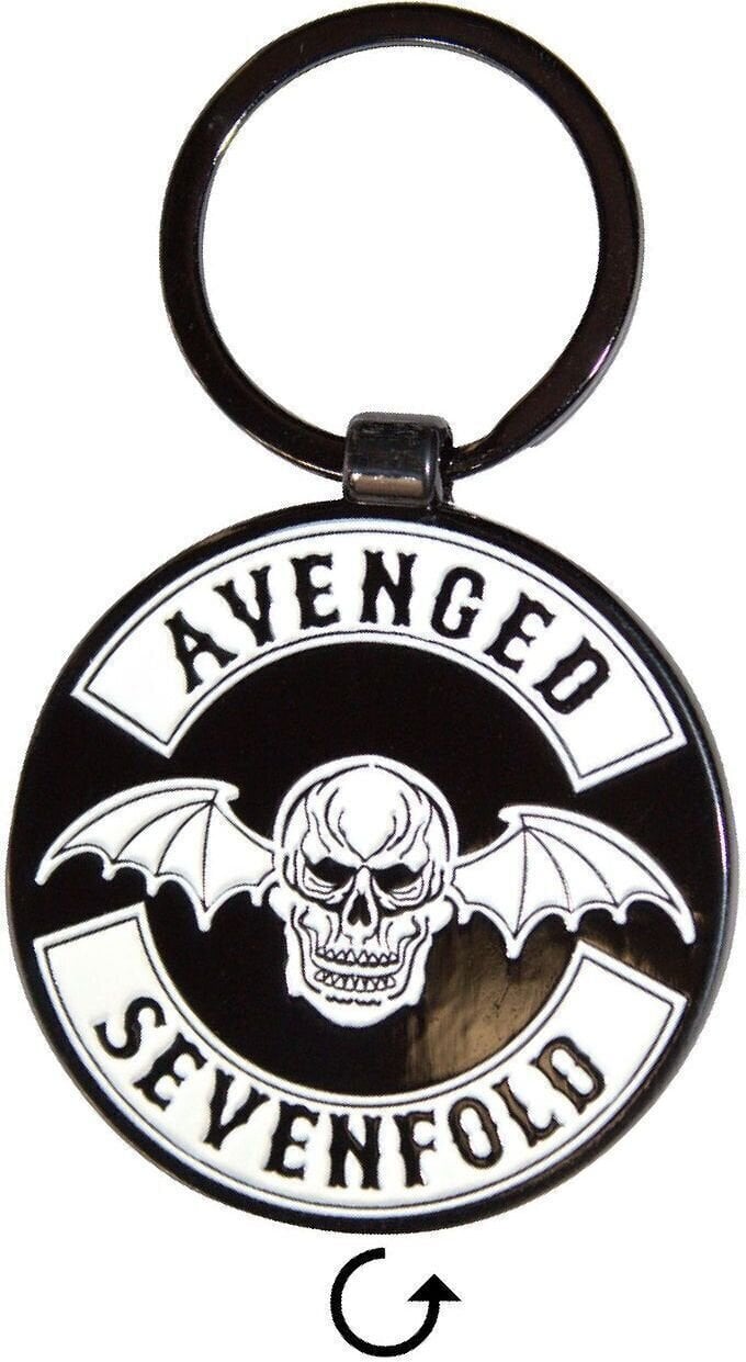 Glazbeni privjesak Avenged Sevenfold Deathbat Crest Privjesak za ključeve