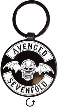 Glazbeni privjesak Avenged Sevenfold Deathbat Crest Privjesak za ključeve - 1