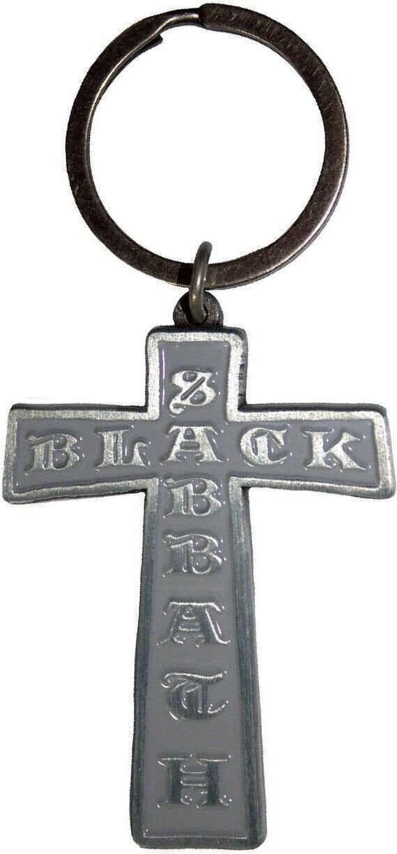 Colgante de música Black Sabbath Cross Llavero