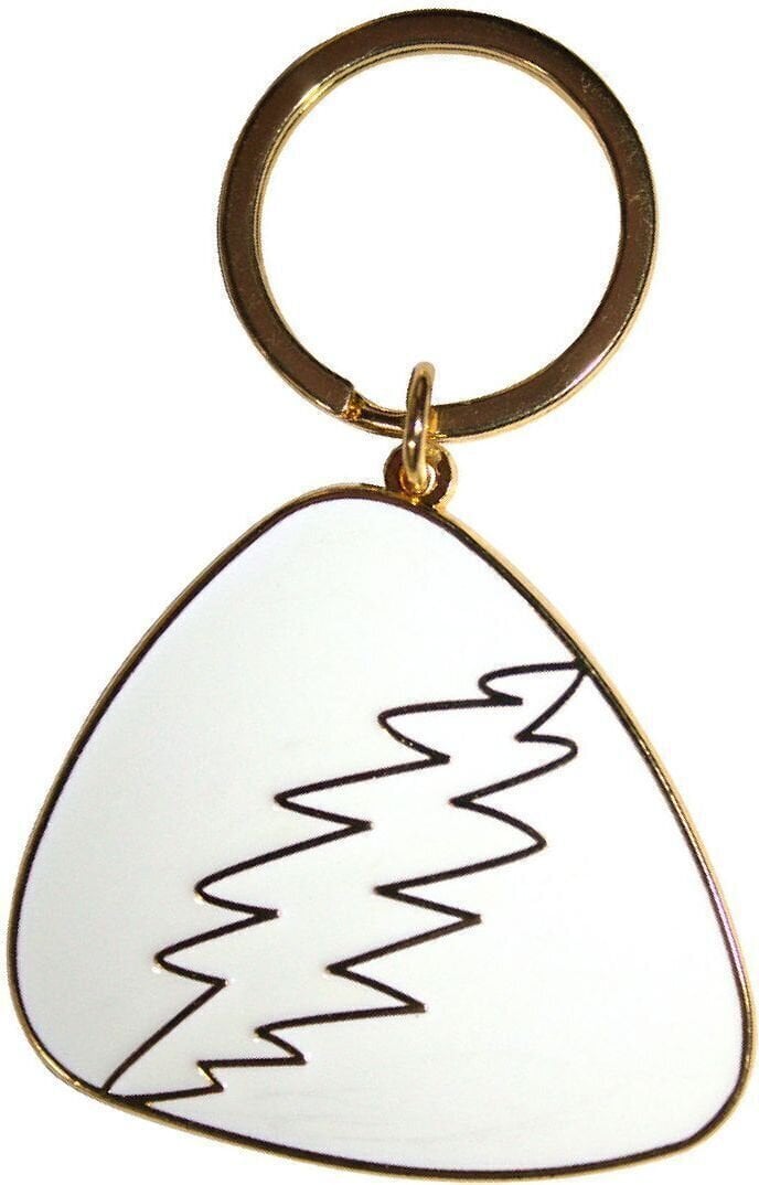 Zawieszka do muzyki Grateful Dead White Plectrum Brelok do kluczy