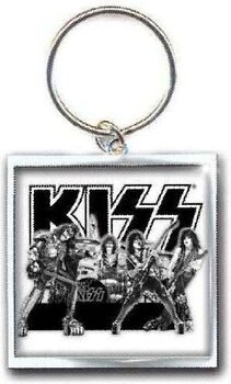 Pendente musicale Kiss Graphite Band Portachiavi - 1