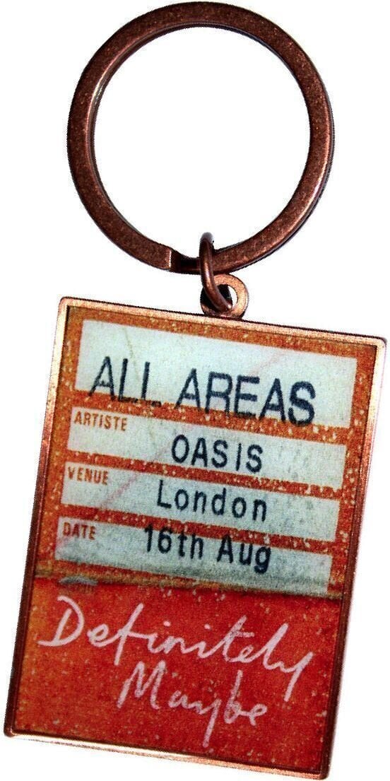 Musikanhänger Oasis Definitely Maybe AAA Setlist Schlüsselanhänger