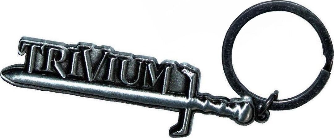 Music pendant Trivium Silver Sword Key Chain