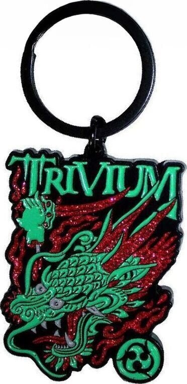 Musiikki - Riipus Trivium Deadmen Dragon Head Avaimenperä