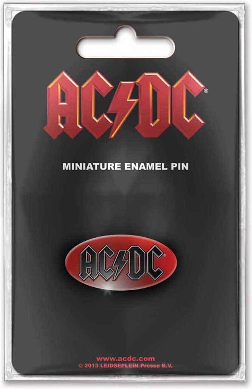 Oznaka / značka AC/DC Oval Logo Mini Bedž 25 mm