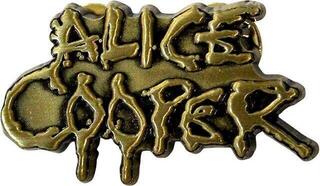 Кръпка / значка Alice Cooper Dripping Logo Gold Значка 38 x 23 mm