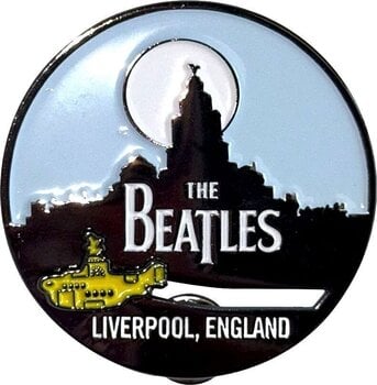 Patch / Badge The Beatles Liverpool Skyline & Yellow Submarine Badge 45 x 15 mm - 1