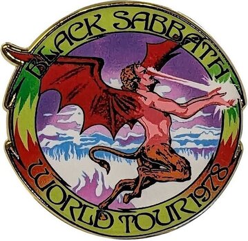 Parche / Insignia Black Sabbath World Tour 1978 Insignia 35 mm - 1