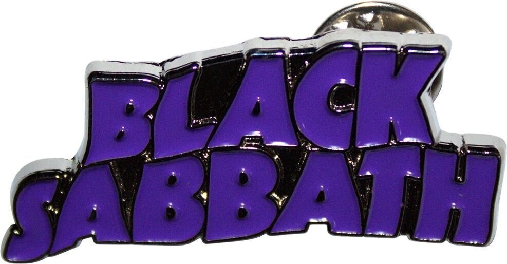 Кръпка / значка Black Sabbath Purple Wavy Logo Значка 40 mm