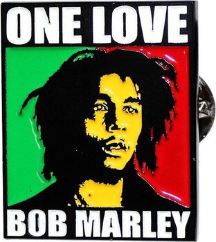 Кръпка / значка Bob Marley One Love Значка 25 x 30 mm - 1