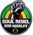 Parche / Insignia Bob Marley Soul Rebel Insignia 38 x 40 mm