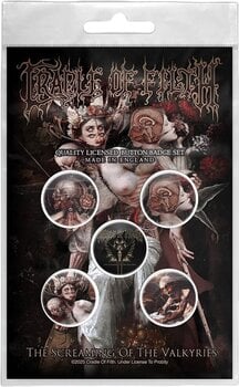 Patch / Badge Cradle Of Filth Screaming Of The Valkyries Badge 25 mm - 1