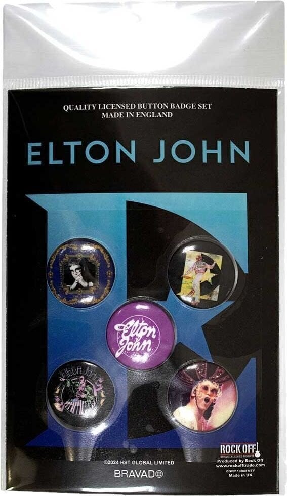 Patch / Badge Elton John Glasses Badge 25 mm