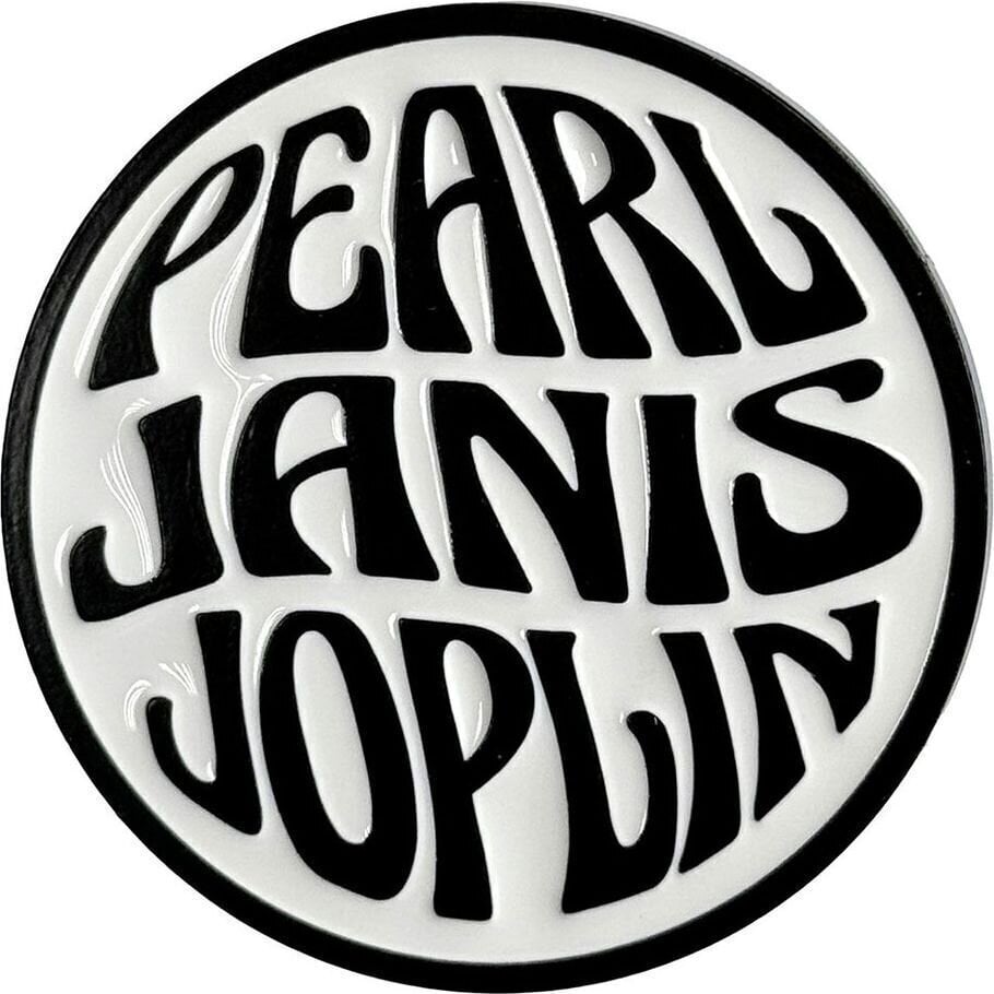 Oznaka / značka Janis Joplin Pearl Emblem Mono Bedž 40 mm