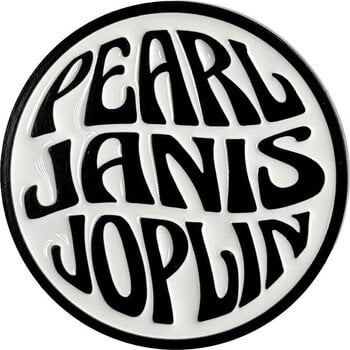 Oznaka / značka Janis Joplin Pearl Emblem Mono Bedž 40 mm - 1