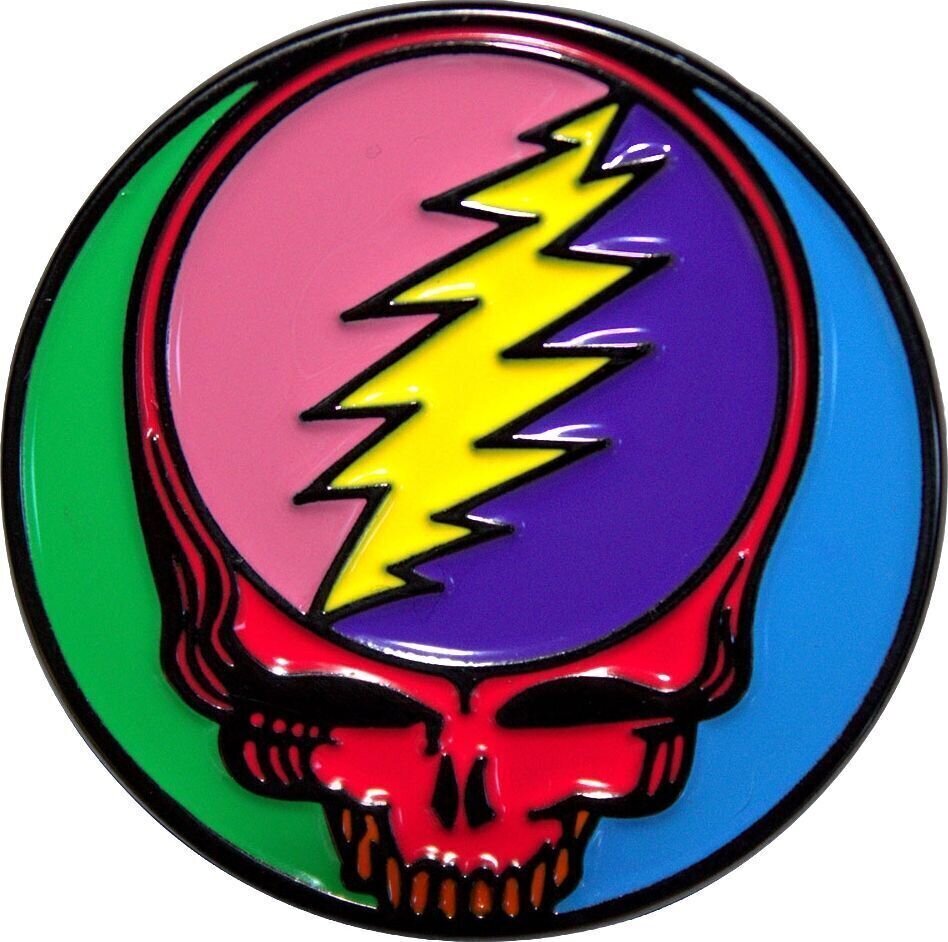 Naszywka / Odznaka Grateful Dead Multicoloured Steal Your Face Odznaka 35 mm
