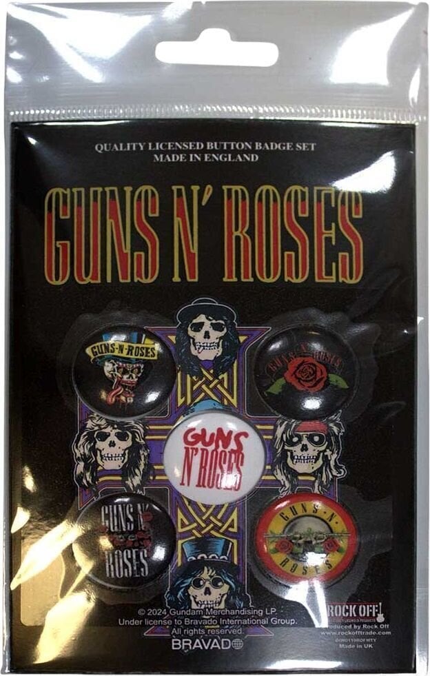 Patch / Badge Guns N' Roses Bullet Logo 2 Badge 25 mm