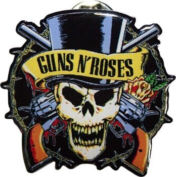 Кръпка / значка Guns N' Roses Top Hat Значка 35 mm - 1