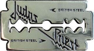 Кръпка / значка Judas Priest British Steel Razor Blade Значка 50 mm