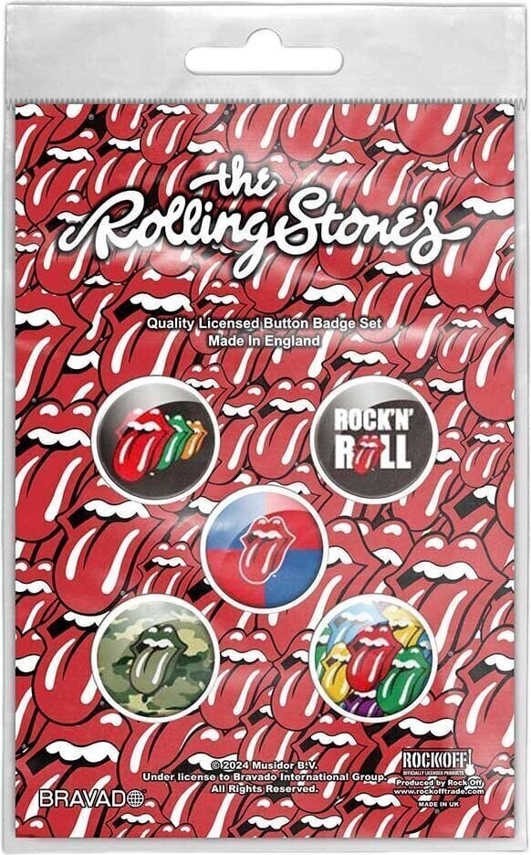 Patch / Badge The Rolling Stones Rock 'N' Roll Badge 25 mm