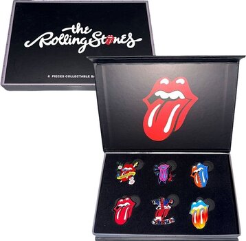 Кръпка / значка The Rolling Stones Tongues Evolution 1 Значка 35 mm - 1
