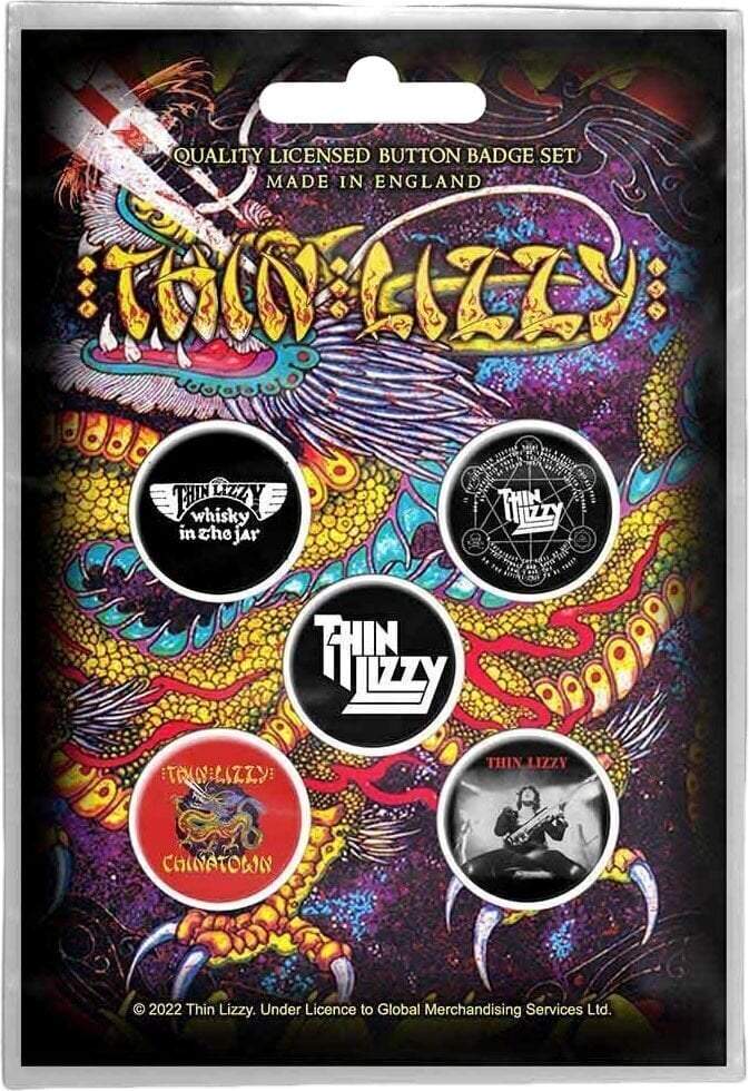 Nášivka / Odznak Thin Lizzy Chinatown Odznak 25 mm