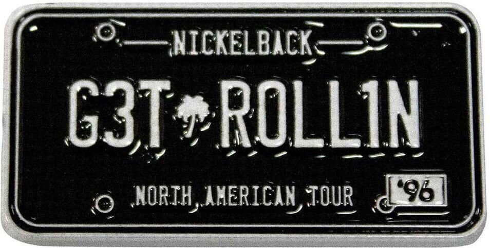 Obliž / Značka Nickelback License Plate Značka 30 x 15 mm
