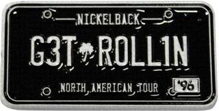 Кръпка / значка Nickelback License Plate Значка 30 x 15 mm