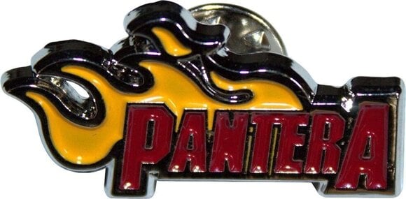 Кръпка / значка Pantera Flame Logo Значка 30 x 15 mm - 1