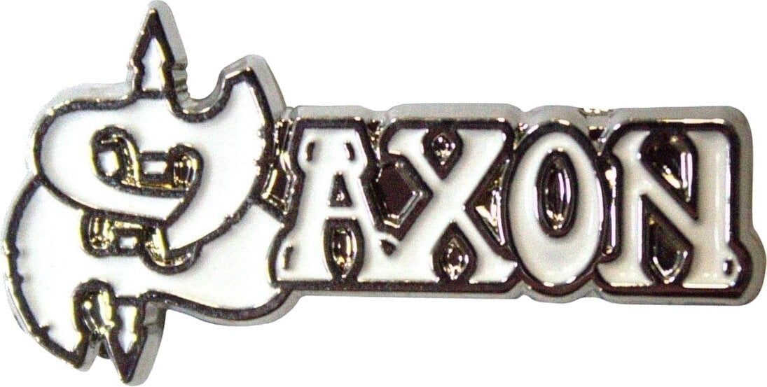 Кръпка / значка Saxon White Logo Значка 30 mm