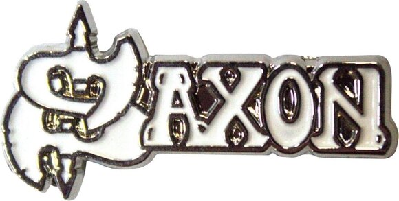 Кръпка / значка Saxon White Logo Значка 30 mm - 1