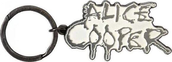 Musikanhänger Alice Cooper Dripping Logo Silver Schlüsselanhänger - 1
