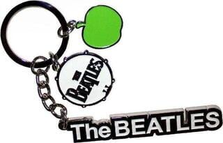 Music pendant The Beatles Text Logo Drop T Drum & Apple Charms Key Chain