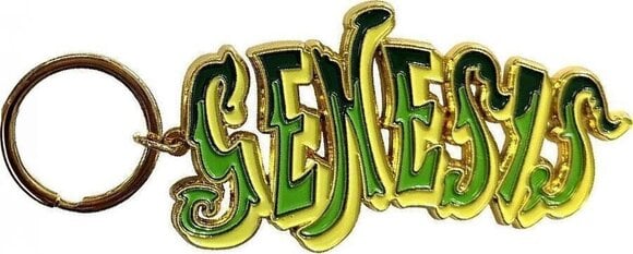 Pendente musicale Genesis Green Classic Logo Portachiavi - 1